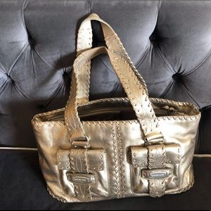 Michael Kors Gold Satchel